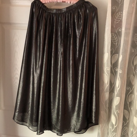 Zara metallic color midi skirt - Picture 8 of 9